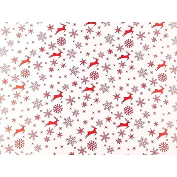 Balící papír Stoklasa Balící papír vánoční sob červený 0,7x2 m