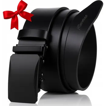 Opasek Pánský kožený Pásek AUTOMATIC, elegantní ke kalhotám , černý, 90 cm