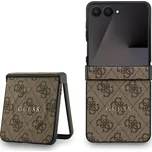 Pouzdro Guess 4G Classic MagSafe pro Samsung Galaxy Z Flip 7 - hnědé