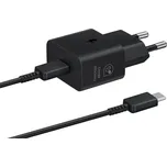 Nabíječka Samsung EP-T2510XBEGEU 25W SFC GaN s kabelem USB-C - černá
