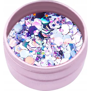 Ozdoba Flitry na nehty Konfety vločky prach