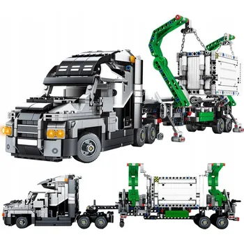 ostatní stavebnice NÁKLADNÍ AUTO STAVEBNICE KONTEJNEROVÁ LOĎ TECHNIC 3D 1202 dílků