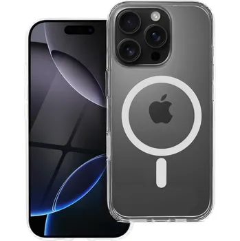 Náhradní kryt pro mobilní telefon Prémiové kryt Forcell F-Protect Clear Hybrid s MagSafe pro iPhone 16 Pro Transparent