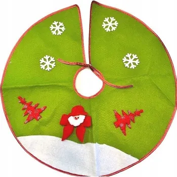 Vánoční dekorace Obal na stojan VÁNOČNÍ ROHOŽKA pod stromeček sváteční dekorace Mikuláš