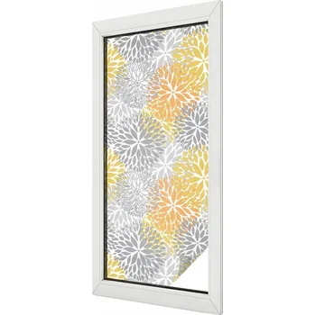 Okenní dekorace Dekorativní Fólie s motivem na okno Barevné květiny 50x116