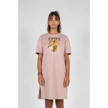 Dámské šaty Ladies HELLRIDE Organic Dress - duskrose XXL