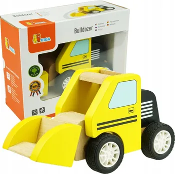 Dřevěná hračka Dřevěné auto bagr / Dřevěná hračka auto bagr