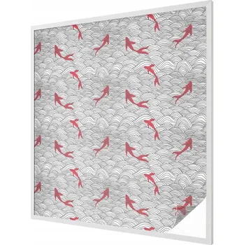 Okenní dekorace Fólie Okenní Samolepicí Mléčná Dekorativní Vlnitý vzor 100 x 100 cm