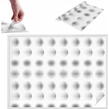 Okenní dekorace Fólie Mléčná Mražená Matná do Kanceláře Symetrické Ornamenty 200x146 cm