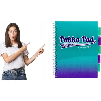 Sešit Sešit A4 s mřížkou Pukka Pad, 100 listů