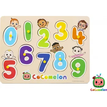 CoComelon Vkládačka dřevěná čísla