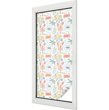 Okenní dekorace Fólie Samolepicí Ozdobná dýha Barevné akvarely 50x116