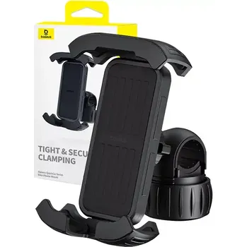 Držák na kolo Baseus QuickGo pro telefony (černý)