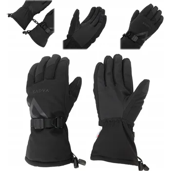 Rukavice Pánské lyžařské rukavice KADVA Mountain Flow 3M Thinsulate černé XL/XXL