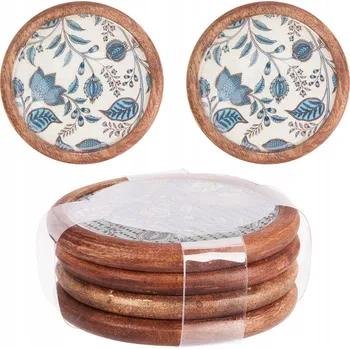 Obraz Sada podložek s DEKORATIVNÍM potiskem, 4 kusy - PODLOŽKY POD HRNKY