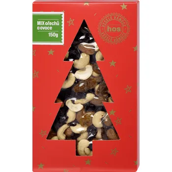 Dárkový potravinový koš Hos Dárková sada mix ořechů a ovoce 150 g 