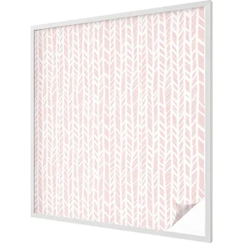 Okenní dekorace Fólie na okno balkónu Samolepicí Vitrážová fólie Vzor rybí kost pastelová 100x100 cm