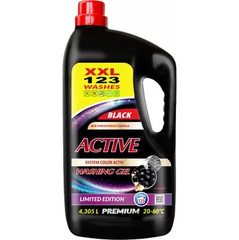 Prací prostředek Active BLACK Tekutý, Gel na Praní Černého Prádla 4,3L - 123 Praní