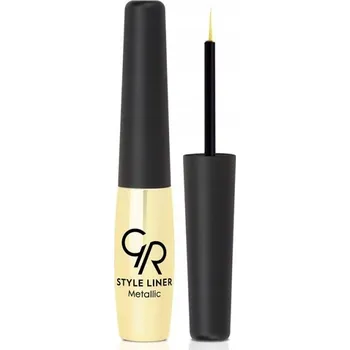 Oční linky Golden Rose Style Liner Metallic 02 6,5 ml oční linky se štětečkem zlaté