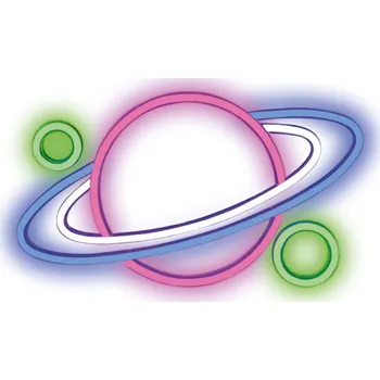 Lampička Neon PLEXI LED PLANETA vícebarevná FPNE05X Forever Light