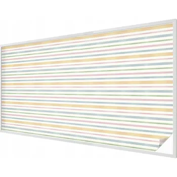 Okenní dekorace Samolepicí Fólie na Okno Mléčná Matná s Pastelovými Proužky 200x116