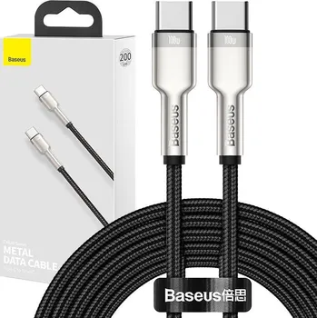 Datový kabel Kabel USB-C na USB-C Baseus Cafule, 100W, 2m (černý)