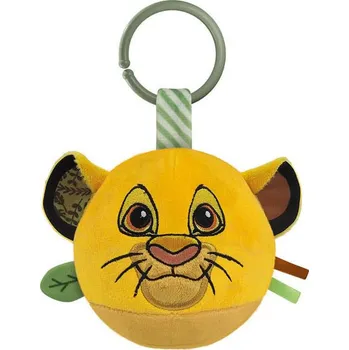 Disney Lví král Kulatá plyšová figurka, chrastítko pro miminka Clementoni