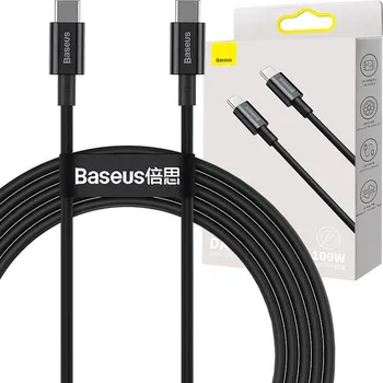 Datový kabel Kabel Baseus Superior Series USB-C na USB-C, 100W, 1m (černý)