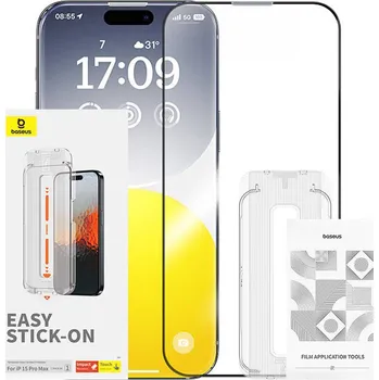 Safírové tvrzené sklo Baseus 0,3 mm pro iPhone 15 ProMax