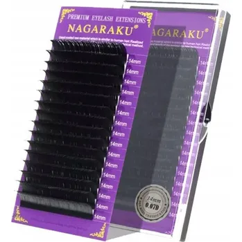 Umělé řasy Řasy NAGARAKU Mink C 0.07 16mm, 16 proužků