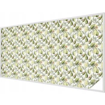Okenní dekorace Samolepicí fólie na okno Mléčné Avokádo s listy 200x100 cm - Protisluneční