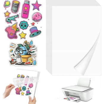 Obraz 30X SAMOLEPICÍ PRŮHLEDNÝ VINYLOVÝ PAPÍR PRO TISK NÁLEPEK A4 DIY