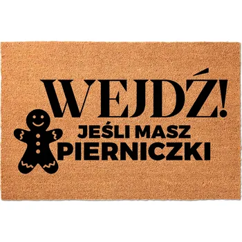 Rohožka KOKOSOVÁ VSTUPNÍ ROHOŽKA 40X60 VÁNOČNÍ DÁREK VÁNOCE PERNÍČKY