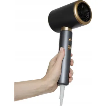 Fén stříbrná fén na vlasy Profesionální VÝKONNÝ IONIZACE studený VZDUCH + DIFUZÉR