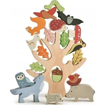 Dřevěná hračka Dřevěná dovednostní hra - Lesní zvířátka, Tender Leaf Toys