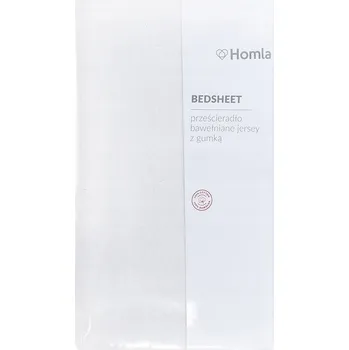 Prostěradlo PROSTĚRADLO CLAIRE jersey bílé 200x200 cm HOMLA