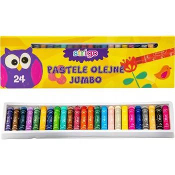 Výtvárné potřeby STRIGO OLEJOVÉ PASTELKY JUMBO 24