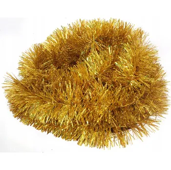 Vánoční dekorace Zlatý fluorescenční řetěz na vánoční stromeček 2m - GOLIAT PILA POLSKÁ VÝROBA