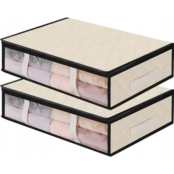 Úložný box AIQINU ÚLOŽNÝ KRABIČKA POD POSTEL, 2 KS S OKÉNKEM 60X45X15 CM