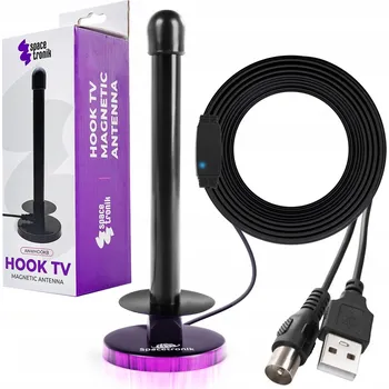 Televizní anténa Pozemní DVB-T anténa magnetická Spacetronik Hook