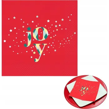 Papírový ubrousek Vánoční papírové ubrousky na Vánoce GODAN 33x33 cm - 100 ks