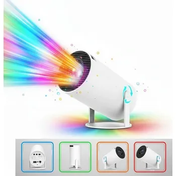 Projektor PŘENOSNÝ BEZDRÁTOVÝ INTELIGENTNÍ MINI PROJEKTOR LED WIFI 4K