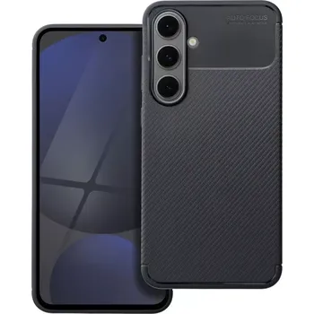 Pouzdro na mobilní telefon Kryt na mobil Samsung Galaxy A17 Carbon Premium černý (Kryt na mobil, pouzdro a obal Carbon Premium pro Samsung Galaxy A17 s karbonovou texturou, zesílenými rohy a zvýšenou ochranou)