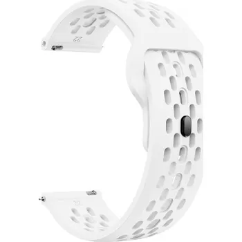 Ostatní příslušenství k chytrým hodinkám VSECHNONAMOBIL 129628 AIRY Univerzální silikonový řemínek pro hodinky se šířkou 20mm bílý