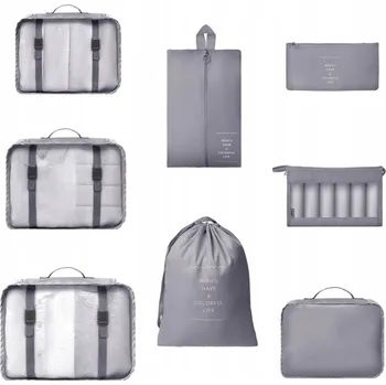 8 ks CESTOVNÍCH ORGANIZÉRŮ DO KUFRU, CESTOVNÍ ORGANIZÉRY NA BALENÍ OBLEČENÍ