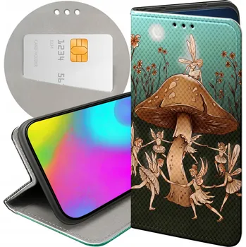 Pouzdro na mobilní telefon Pouzdro s klopou Hello Case pro Samsung Galaxy A54 5G, hnědé