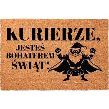 Rohožka KOKOSOVÁ VSTUPNÍ ROHOŽKA 40X60 VÁNOČNÍ DÁREK MIKULÁŠ, DORUČOVATEL!