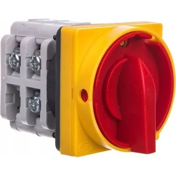 vypínač Vačkový spínač 0-1 63A 3P pro montáž do panelu s krycí deskou