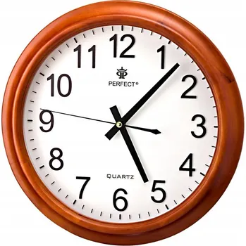 Hodiny Nástěnné hodiny Perfect hnědé 33,4 cm