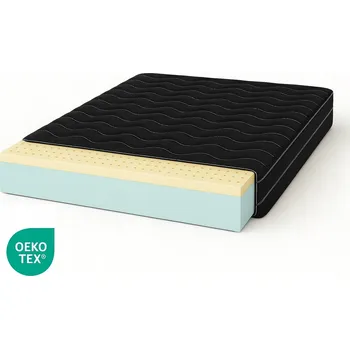 Matrace Vysoce elastická LATEXOVÁ Matrace HR 80X165 Černá MIKROVLÁKNOVÁ pěna H2 H3